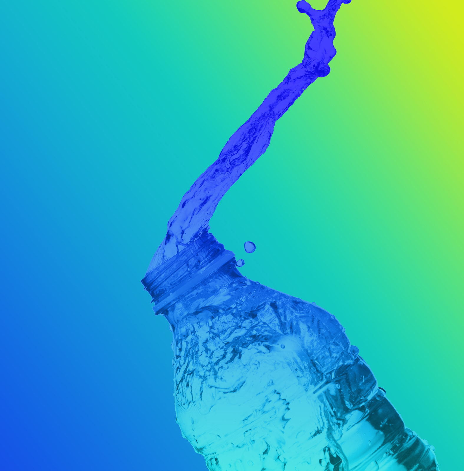 time lapse photography of multicolored water bottle
